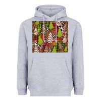Heather Grey Christmas cakes western Heavyweight Hoodie - Jasminsmagicworld