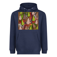 Navy Christmas cakes western Heavyweight Hoodie - Jasminsmagicworld