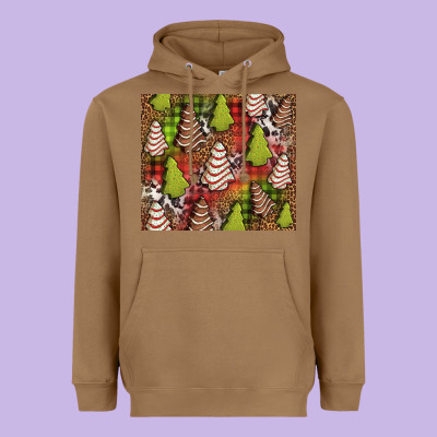 Christmas Cakes Western Heavyweight Hoodie Designed By Jasminsmagicworld
