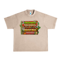 French Oak national hispanic heritage month with background Urban Heavy Tee - BundleAndBundleShop