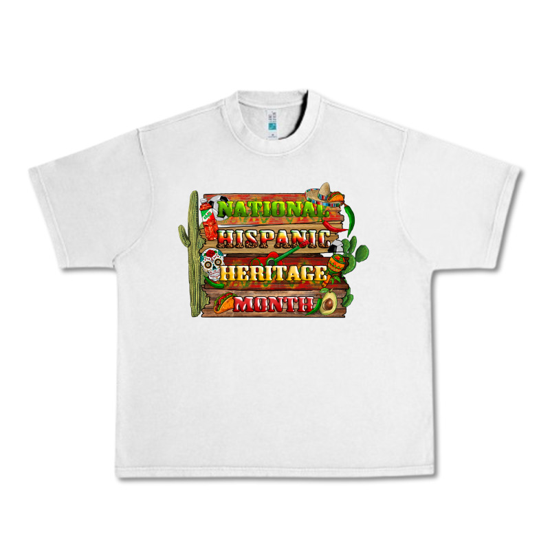 National Hispanic Heritage Month With Background Urban Heavy Tee by BundleAndBundleShop | Teevron