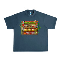 Midnight Navy national hispanic heritage month with background Urban Heavy Tee - BundleAndBundleShop