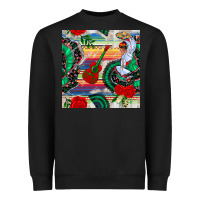 Black flamenco dancer seamless pattern Heavyweight Sweatshirt - BundleAndBundleShop