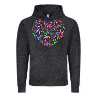 Vintage Black cancer ribbon heart Vintage Hoodie - AdoDesignShop