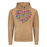 Cancer Ribbon Heart Vintage Hoodie | Teevron