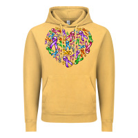 Vintage Mustard cancer ribbon heart Vintage Hoodie - AdoDesignShop