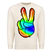 Sandshell rainbow peace sign Premium Sweatshirt - Jasminsmagicworld