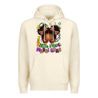 Sandshell little miss mardi gras afro messy bun kid Premium Hoodie - texasbilliewilder