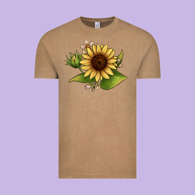 Sunflower Vintage Tee Designed By Jahusdesignshop
