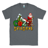 Charcoal Heather cozy season with santa christmas tree cactus and gift Classic Tee - AdoDesignShop