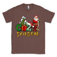 Chestnut cozy season with santa christmas tree cactus and gift Classic Tee - AdoDesignShop