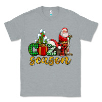 Heather Grey cozy season with santa christmas tree cactus and gift Classic Tee - AdoDesignShop