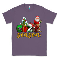 Lavender cozy season with santa christmas tree cactus and gift Classic Tee - AdoDesignShop