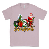 Lilac cozy season with santa christmas tree cactus and gift Classic Tee - AdoDesignShop