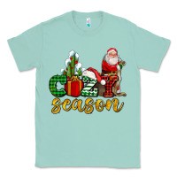 Seafoam cozy season with santa christmas tree cactus and gift Classic Tee - AdoDesignShop