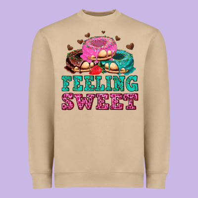 Feeling Sweet Donuts Heavyweight Sweatshirt Designed By Adodesignshop