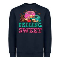 Navy feeling sweet donuts Heavyweight Sweatshirt - AdoDesignShop
