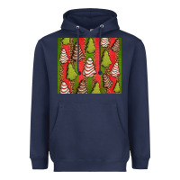 Navy Christmas cakes leopard Heavyweight Hoodie - Jasminsmagicworld