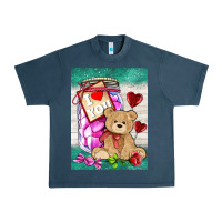 Midnight Navy candy jar with bear  air Urban Heavy Tee - AdoDesignShop