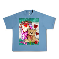 Pebble Blue candy jar with bear  air Urban Heavy Tee - AdoDesignShop