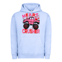 Pigment Grape Ice Heart crusher pink monster truck Valentine's Day Urban Hoodie - HowdyJamesFarm