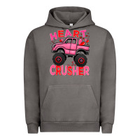 Pigment Tornado Heart crusher pink monster truck Valentine's Day Urban Hoodie - HowdyJamesFarm