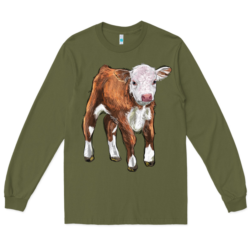 Hereford Calf Long Sleeve Tee by LillyAllenDesigns | Teevron