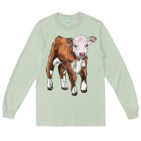 Matcha hereford calf Long Sleeve Tee - LillyAllenDesigns