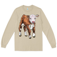 Mushroom hereford calf Long Sleeve Tee - LillyAllenDesigns