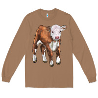Toasted Coconut hereford calf Long Sleeve Tee - LillyAllenDesigns