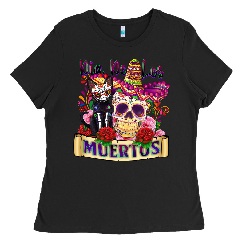 Dia De Los Muertos Ladies Tee by Zillion Design Studio | Teevron