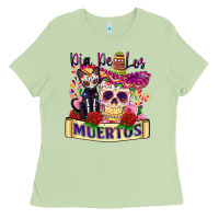 Matcha dia de los muertos Ladies Tee - Zillion Design Studio