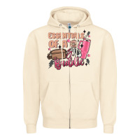 Sandshell essentials of a baddie Zipper Hoodie - MaliasSmallBusiness