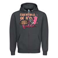 Smoke essentials of a baddie Zipper Hoodie - MaliasSmallBusiness