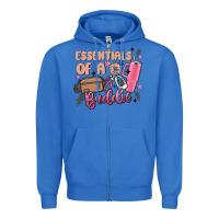 True Royal essentials of a baddie Zipper Hoodie - MaliasSmallBusiness