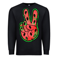 Black watermelon peace sign Premium Sweatshirt - Jasminsmagicworld