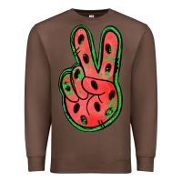 Chestnut watermelon peace sign Premium Sweatshirt - Jasminsmagicworld