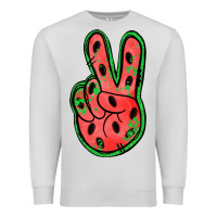 Dove Grey watermelon peace sign Premium Sweatshirt - Jasminsmagicworld