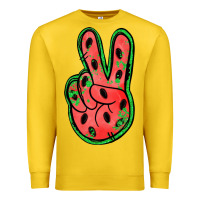 Lemon watermelon peace sign Premium Sweatshirt - Jasminsmagicworld
