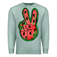 Seafoam watermelon peace sign Premium Sweatshirt - Jasminsmagicworld