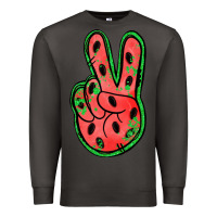 Smoke watermelon peace sign Premium Sweatshirt - Jasminsmagicworld