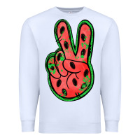 White watermelon peace sign Premium Sweatshirt - Jasminsmagicworld