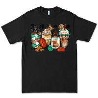 Black dog coffee cups Premium Tee - Zillion Design Studio