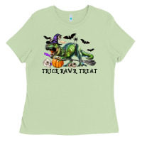 Matcha T-Rex Trick Rawr Treat Ladies Tee - RanaPortraitStore