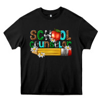 Black school counselor Heavy Core Tee - texasbilliewilder