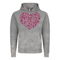 Cloud Rock breast cancer ribbon heart Vintage Hoodie - AdoDesignShop