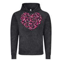 Vintage Black breast cancer ribbon heart Vintage Hoodie - AdoDesignShop