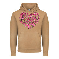 Vintage Camel breast cancer ribbon heart Vintage Hoodie - AdoDesignShop