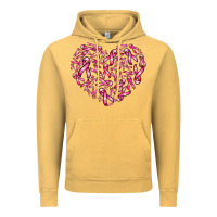 Vintage Mustard breast cancer ribbon heart Vintage Hoodie - AdoDesignShop