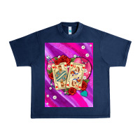 Navy playing cards with pearls and glitter air Urban Heavy Tee - AdoDesignShop